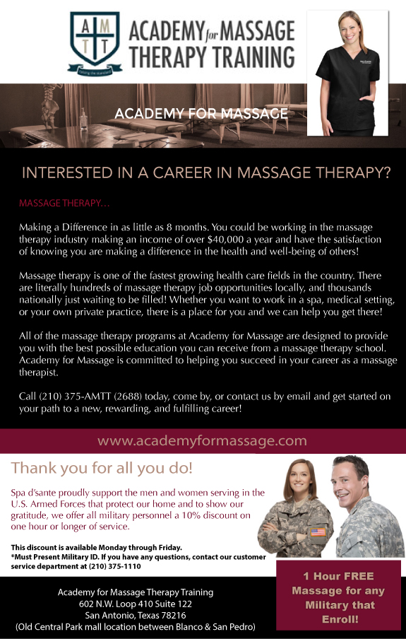 Academy for Massage Training Spa D'Sante