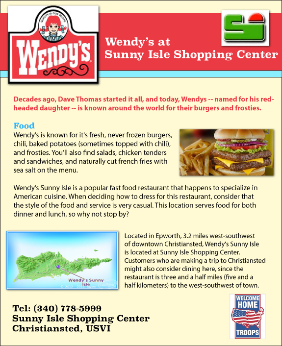 Wendy's at Sunny Isle Shopping Center
