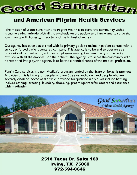 Good Samaritan Home Health Agency and American Pilgrims Health Services