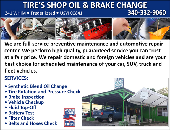 TIRE’S SHOP OIL & BRAKE CHANGE