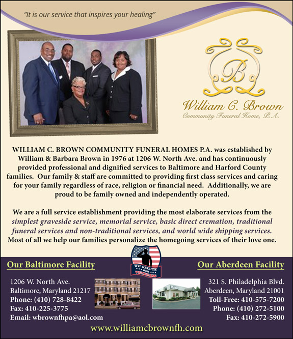 WILLIAM C. BROWN COMMUNITY FUNERAL HOMES P.A.