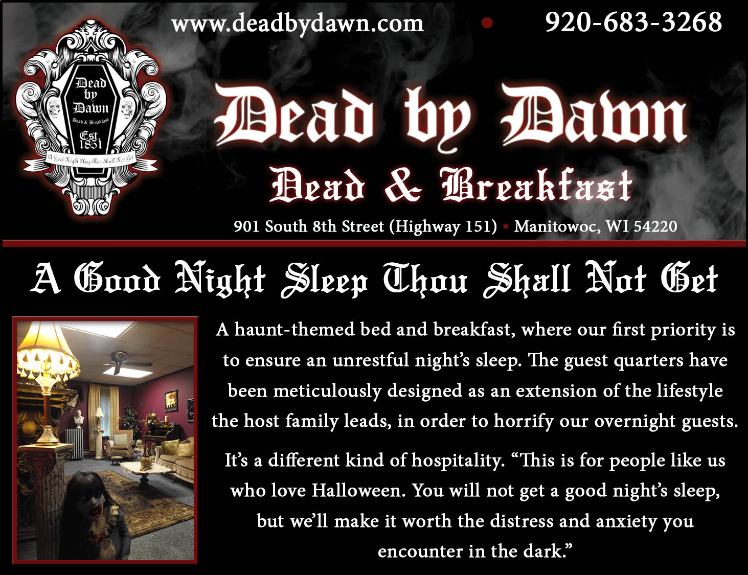 Dead by Dawn Bed and Breakfast