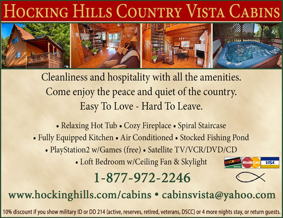 Hocking Hill Country Vista Cabins