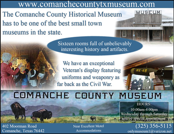 Comanche County Historical Society Museum